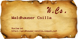 Waldhauser Csilla névjegykártya